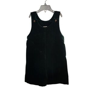 Therese Velvet Forest Green Unisex Shortalls‎ 4T Button Detail Made in USA